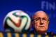 COSTA DO SAUIPE, BAHIA - DECEMBER 05: FIFA President Joseph S. Blatter attends the FIFA Executive Committee Meeting Press Conference during a media day ahead of the 2014 FIFA World Cup Draw at Costa do Sauipe Resort on December 5, 2013 in Costa do Sauipe