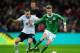 LONDON, ENGLAND - NOVEMBER 19: Marco Reus of Germany holds off Tom Cleverley of England during the international friendly match between England and Germany at Wembley Stadium on November 19, 2013 in London, England. (Photo by Shaun Botterill/Getty Image