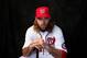 VIERA, FL - FEBRUARY 23: Jayson Werth #28 of the Washington Nationals poses for a portrait at Space Coast Stadium during photo day on February 23, 2014 in Viera, Florida. (Photo by Rob Carr/Getty Images)