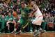 BOSTON, MA - MARCH 14: Jeff Green #8 of the Boston Celtics drives against the Phoenix Suns on March 14, 2014 at the TD Garden in Boston, Massachusetts. NOTE TO USER: User expressly acknowledges and agrees that, by downloading and or using this photograph
