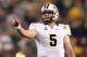 GLENDALE, AZ - JANUARY 01: Quarterback Blake Bortles #5 of the UCF Knights during the Tostitos Fiesta Bowl against the Baylor Bears at University of Phoenix Stadium on January 1, 2014 in Glendale, Arizona. (Photo by Christian Petersen/Getty Images)