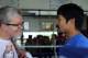 GENERAL SANTOS, PHILIPPINES - MARCH 04: Manny Pacquiao and his trainer, Freddie Roach, are seen during a training session on March 4, 2014 in General Santos, Philippines. Pacquiao will fight for WBO welterweight championship rematch against Timothy Bradl