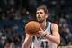 Feb 4, 2014; Minneapolis, MN, USA; Minnesota Timberwolves power forward Kevin Love (42) shoots against the Los Angeles Lakers at Target Center. Mandatory Credit: Brad Rempel-USA TODAY Sports