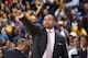 OAKLAND, CA - MARCH 9: Head coach Mark Jackson of the Golden State Warriors calls a play while facing the Phoenix Suns on March 9, 2014 at Oracle Arena in Oakland, California. NOTE TO USER: User expressly acknowledges and agrees that, by downloading and o