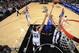 SAN ANTONIO, TX - March 24: Michael Carter-Williams #1 of the Philadelphia 76ers takes a shot against the San Antonio Spurs at the AT&T Center on March 24, 2014 in San Antonio, Texas. NOTE TO USER: User expressly acknowledges and agrees that, by downloadi