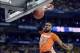 Apr 6, 2013; Atlanta, GA, USA; Syracuse Orange forward James Southerland (43) dunks over Michigan Wolverines forward Mitch McGary (4) in the second half of the semifinals during the 2013 NCAA mens Final Four at the Georgia Dome. Mandatory Credit: Robert