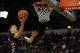 Jan 25, 2014; Las Vegas, NV, USA; Fresno State Bulldogs guard Tyler Johnson (1) shoots against the UNLV Runnin' Rebels during an NCAA men's basketball game at Thomas & Mack Center. Mandatory Credit: Stephen R. Sylvanie-USA TODAY Sports