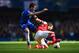 LONDON, ENGLAND - MARCH 22: Nemanja Matic of Chelsea and Tomas Rosicky of Arsenal battle for the ball during the Barclays Premier League match between Chelsea and Arsenal at Stamford Bridge on March 22, 2014 in London, England. (Photo by Shaun Botterill