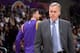 LOS ANGELES, CA - MARCH 21: Head coach Mike D'Antoni of the Los Angeles Lakers looks on during a game against the Washington Wizards at Staples Center on March 21, 2014 in Los Angeles, California. NOTE TO USER: User expressly acknowledges and agrees that,