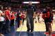 TUCSON, AZ - FEBRUARY 26: Brandon Ashley #21 of the Arizona Wildcats walks off the court in crutches following the college basketball game against the California Golden Bears at McKale Center on February 26, 2014 in Tucson, Arizona. The Wildcats defeate