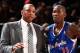 NEW YORK, NY - JANUARY 17: Head Coach Doc Rivers of the Los Angeles Clippers instructs player Jamal Crawford #11 during a game against the New York Knicks at Madison Square Garden in New York City on January 17, 2014. NOTE TO USER: User expressly acknow