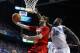 LEXINGTON, KY - DECEMBER 28: Luke Hancock #11 of the Louisville Cardinals shoots the ball while defended by Julius Randle #30 of the Kentucky Wildcats during the game at Rupp Arena on December 28, 2013 in Lexington, Kentucky. (Photo by Andy Lyons/Getty