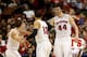 ANAHEIM, CA - MARCH 27: Frank Kaminsky #44, Traevon Jackson #12 and Ben Brust #1 of the Wisconsin Badgers celebrate in the second half while taking on the Baylor Bears during the regional semifinal of the 2014 NCAA Men's Basketball Tournament at the Hond