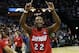 Mar 27, 2014; Memphis, TN, USA; Dayton Flyers forward Kendall Pollard (22) celebrates after defeating the Stanford Cardinal 82-72 in the semifinals of the south regional of the 2014 NCAA Mens Basketball Championship tournament at FedExForum. Mandatory Cre