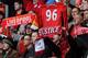 LIVERPOOL, ENGLAND - APRIL 15: (THE SUN OUT, THE SUN ON SUNDAY OUT) (NO SALES) In this handout image provided by Liverpool FC, supporters hold scarves and shirts aloft in memory of the victims during the 24th Hillsborough Anniversary Memorial Service at