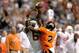 SAN ANTONIO, TX - DECEMBER 29: Quandre Diggs #6 of the University of Texas Longhorns is unable to intercept a pass intended for Markus Wheaton #2 of the Oregon State Beavers during the Valero Alamo Bowl at the Alamodome on December 29, 2012 in San Antoni