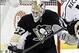 Penguins' goaltender Jeff Zatkoff makes a blocker save against the Los Angeles Kings.