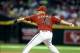 May 15, 2013; Phoenix, AZ, USA: Arizona Diamondbacks pitcher David Hernandez against the Atlanta Braves at Chase Field. Mandatory Credit: Mark J. Rebilas-USA TODAY Sports