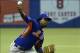 Mar 28, 2014; Montreal, Quebec, CAN; New York Mets pitcher Jenrry Mejia (58) throws the ball in the third inning against the Toronto Blue Jays at the Olympic Stadium. Mandatory Credit: Eric Bolte-USA TODAY Sports