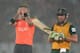 CHITTAGONG, BANGLADESH - MARCH 29: Jade Dernbach of England reacts after bowling to AB de Villiers of South Africa during the ICC World Twenty20 Bangladesh 2014 Group 1 match between England and South Africa at Zahur Ahmed Chowdhury Stadium on March 29,