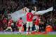 LONDON, ENGLAND - MARCH 29: Mathieu Flamini of Arsenal celebrates scoring their first goal with Santi Cazorla of Arsenal during the Barclays Premier League match between Arsenal and Manchester City at Emirates Stadium on March 29, 2014 in London, England