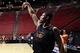 Mar 20, 2014; San Diego, CA, USA; Oklahoma State Cowboys guard Marcus Smart shoots during practice before the second round of the 2014 NCAA Tournament at Viejas Arena. Mandatory Credit: Robert Hanashiro-USA TODAY Sports