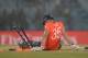 CHITTAGONG, BANGLADESH - MARCH 29: Alex Hales of England falls into the stumps during the ICC World Twenty20 Bangladesh 2014 Group 1 match between England and South Africa at Zahur Ahmed Chowdhury Stadium on March 29, 2014 in Chittagong, Bangladesh. (Ph