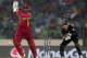 DHAKA, BANGLADESH - MARCH 28: Chris Gayle of the West Indies bats as Brad Haddin of Australia looks on during the ICC World Twenty20 Bangladesh 2014 match between Australia and the West Indies at Sher-e-Bangla Mirpur Stadium on March 28, 2014 in Dhaka, B