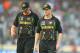 DHAKA, BANGLADESH - MARCH 23: Doug Bollinger and George Bailey of Australia leave the field after the Pakistan innings during the ICC World Twenty20 Bangladesh 2014 match between Australia and Pakistan at Sher-e-Bangla Mirpur Stadium on March 23, 2014 in