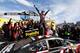 MARTINSVILLE, VA - MARCH 30: Kurt Busch, driver of the #41 Haas Automation Chevrolet, celebrates in Victory Lane after winning the NASCAR Sprint Cup Series STP 500 at Martinsville Speedway on March 30, 2014 in Martinsville, Virginia. (Photo by Jeff Zele