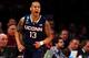 NEW YORK, NY - MARCH 28: Shabazz Napier #13 of the Connecticut Huskies reacts after hitting a three pointer in the first half against the Iowa State Cyclones during the regional semifinal of the 2014 NCAA Men's Basketball Tournament at Madison Square Gar