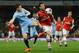 Cazorla was in dominant mood against Manchester City.