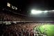 26 May 1999: Manchester United fans celebrate victory in the European Champions League Final against Bayern Munich in the Nou Camp Stadium, Barcelona, Spain. Manchester United won 2 - 1 with both United goals scored during injury time, to secure the treb