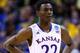ST LOUIS, MO - MARCH 21: Andrew Wiggins #22 of the Kansas Jayhawks looks on after a play against the Eastern Kentucky Colonels during the second round of the 2014 NCAA Men's Basketball Tournament at Scottrade Center on March 21, 2014 in St Louis, Missour