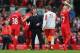 LIVERPOOL, ENGLAND - MARCH 30: Liverpool Manager Brendan Rodgers congratulates Jon Flanagan and Steven Gerrard of Liverpool at the end of the Barclays Premier League match between Liverpool and Tottenham Hotspur at Anfield on March 30, 2014 in Liverpool,