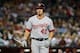 PHOENIX, AZ - SEPTEMBER 27: Catcher Wilson Ramos #40 of the Washington Nationals reacts at bat in the game against the Arizona Diamondbacks at Chase Field on September 27, 2013 in Phoenix, Arizona. The Nationals defeated the Arizona Diamondbacks 8-4. (