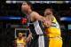 DENVER, CO - March 28: Tim Duncan #21 of the San Antonio Spurs during a game against the Denver Nuggets on March 28, 2014 at the Pepsi Center in Denver, Colorado. NOTE TO USER: User expressly acknowledges and agrees that, by downloading and/or using this