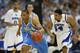 SAN ANTONIO - APRIL 05: Russell Westbrook #0 of the UCLA Bruins dribbles up court after making a steal against the Memphis Tigers in the first half during the National Semifinal game of the NCAA Men's Final Four at the Alamodome on April 5, 2008 in San A
