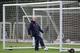 ST ALBANS, ENGLAND - FEBRUARY 18: Arsenal manager Arsene Wenger during a training session at London Colney on February 18, 2014 in St Albans, England. (Photo by Shaun Botterill/Getty Images)
