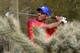 MARANA, AZ - FEBRUARY 21: Sergio Garcia of Spain watches his tee shot on the 16th hole during the third round of the World Golf Championships - Accenture Match Play Championship at The Golf Club at Dove Mountain on February 21, 2014 in Marana, Arizona.