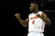 MEMPHIS, TN - MARCH 29: Patric Young #4 of the Florida Gators reacts against the Dayton Flyers during the south regional final of the 2014 NCAA Men's Basketball Tournament at the FedExForum on March 29, 2014 in Memphis, Tennessee. (Photo by Streeter Leck