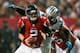 ATLANTA, GA - DECEMBER 29: Greg Hardy #76 of the Carolina Panthers pressures Matt Ryan #2 of the Atlanta Falcons at Georgia Dome on December 29, 2013 in Atlanta, Georgia. (Photo by Kevin C. Cox/Getty Images)