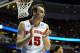 ANAHEIM, CA - MARCH 27: Sam Dekker #15 of the Wisconsin Badgers reacts in the first half while taking on the Baylor Bears during the regional semifinal of the 2014 NCAA Men's Basketball Tournament at the Honda Center on March 27, 2014 in Anaheim, Califor