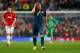MANCHESTER, ENGLAND - APRIL 01: A dejected Bastian Schweinsteiger of Bayern Muenchen holds his head after he was shown a red card during the UEFA Champions League Quarter Final first leg match between Manchester United and FC Bayern Muenchen at Old Traff