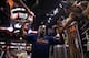 PHOENIX, AZ - MARCH 28: Amar'e Stoudemire #1 of the New York Knicks high fives fans as he walks off the court following the NBA game against the Phoenix Suns at US Airways Center on March 28, 2014 in Phoenix, Arizona. The Suns defeated the Knicks 112-88