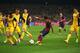 BARCELONA, SPAIN - APRIL 01: Neymar of Barcelona shoots at goal during the UEFA Champions League Quarter Final first leg match between FC Barcelona and Club Atletico de Madrid at Camp Nou on April 1, 2014 in Barcelona, Spain. (Photo by Clive Rose/Getty