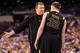 INDIANAPOLIS - APRIL 03: Head coach Bob Huggins of the West Virginia Mountaineers talks with Dalton Pepper #32 while taking on the Duke Blue Devils during the National Semifinal game of the 2010 NCAA Division I Men's Basketball Championship at Lucas Oil