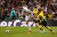 MADRID, SPAIN - APRIL 30: Cristiano Ronaldo of Real Madrid evades Lukasz Piszczek of Borussia Dortmund during the UEFA Champions League Semi Final Second Leg match between Real Madrid and Borussia Dortmund at Estadio Santiago Bernabeu on April 30, 2013 i