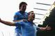 MANCHESTER, ENGLAND - NOVEMBER 11: Edin Dzeko of Manchester City celebrates scoring his team's second goal with team-mate David Silva (L) during the Barclays Premier League match between Manchester City and Tottenham Hotspur at the Etihad Stadium on Nove
