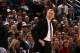 SALT LAKE CITY, UT - DECEMBER 27: Mike D'Antoni, Head Coach of the Los Angeles Lakers watches during play against the Utah Jazz at EnergySolutions Arena on December 27, 2013 in Salt Lake City, Utah. NOTE TO USER: User expressly acknowledges and agrees th